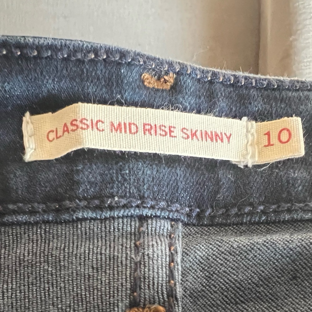 Signature by Levi Strauss Size 10 Mid Rise Denim Skinny Jeans - Picture 9 of 9